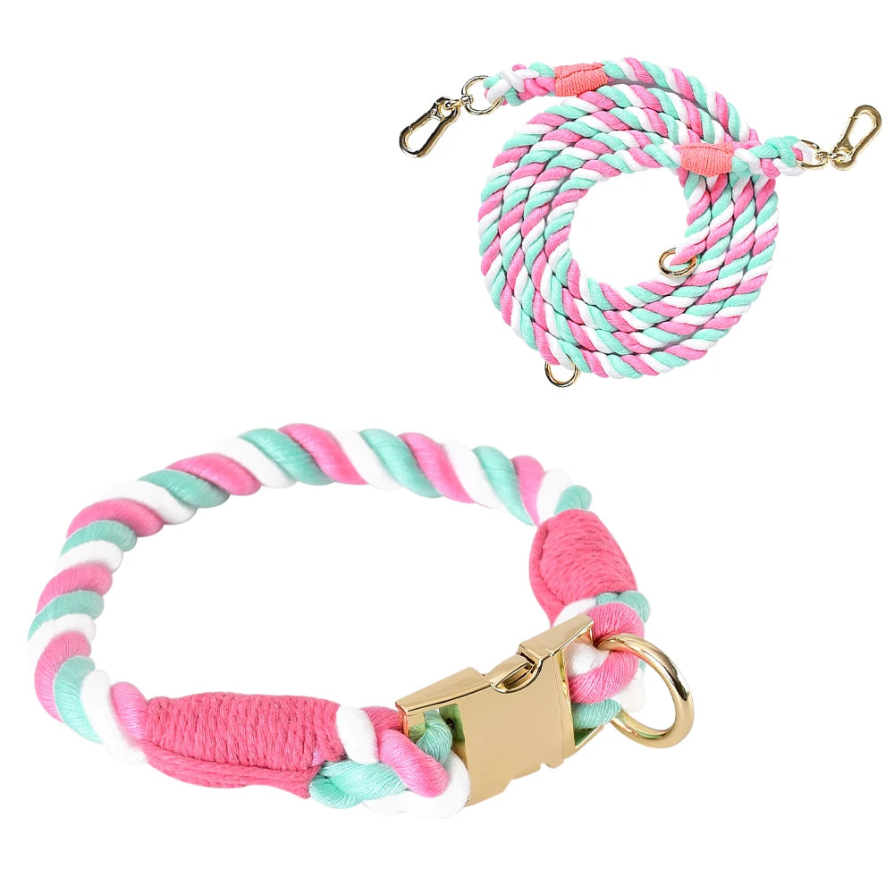 CotonBraid Collar & Leash Set