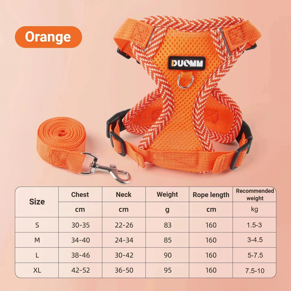 BreezeGuard Mesh Harness & Leash Set