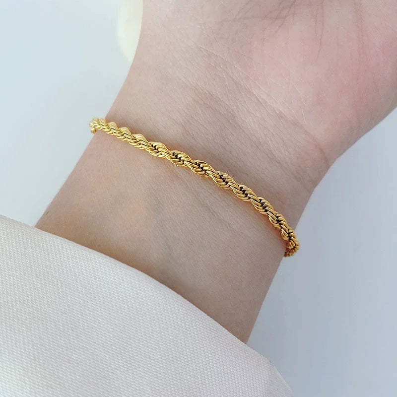 Aurum Rope Chain Bracelet
