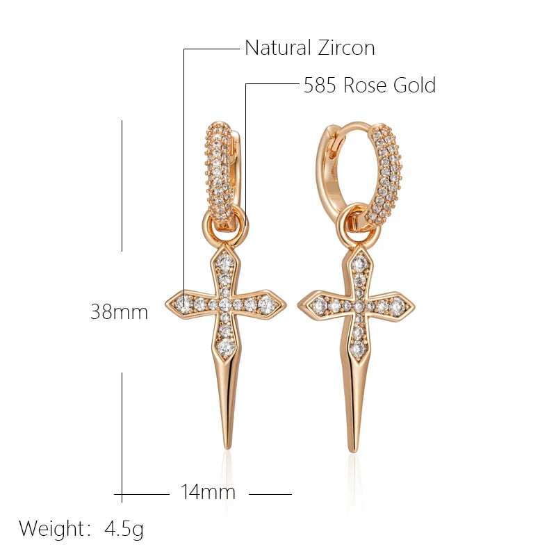 Lumina Cross Drops Earrings