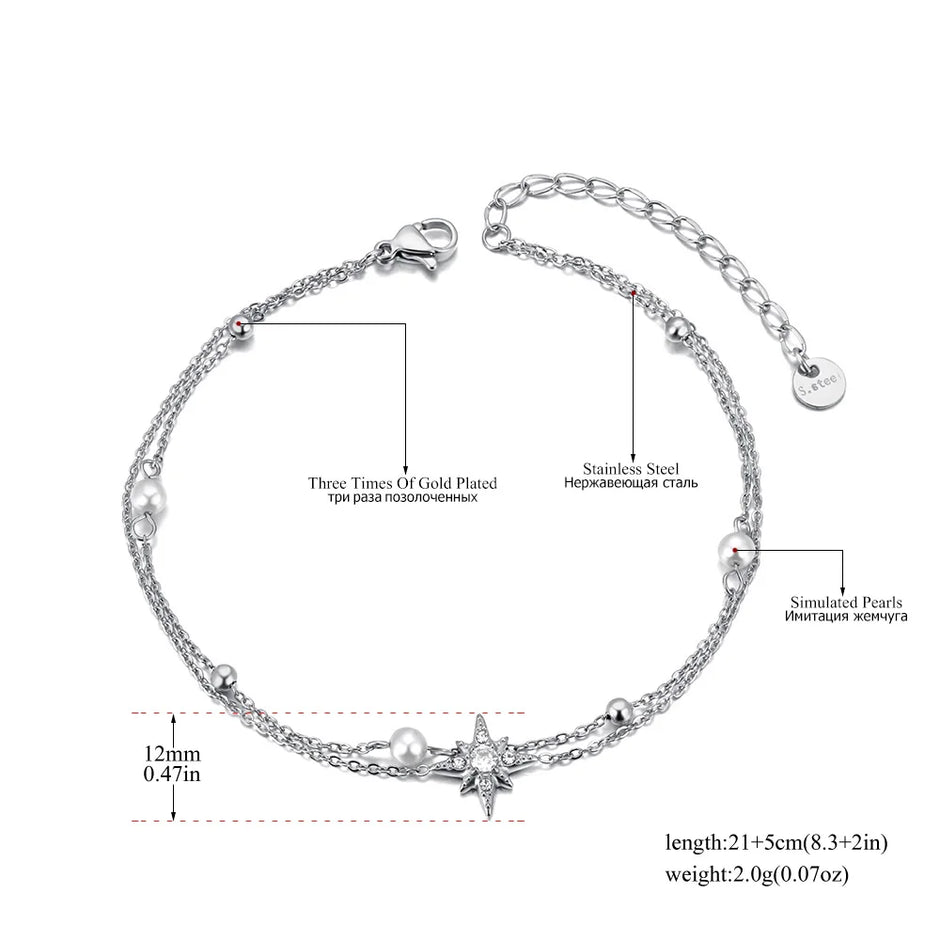 Stella Pearl Anklet