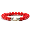 Iron Pulse – Dumbbell Beaded Bracelet