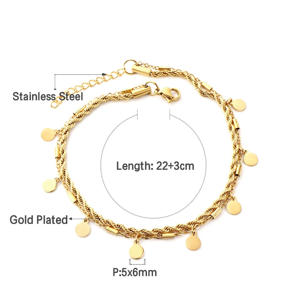 Glimmer Disc Anklet