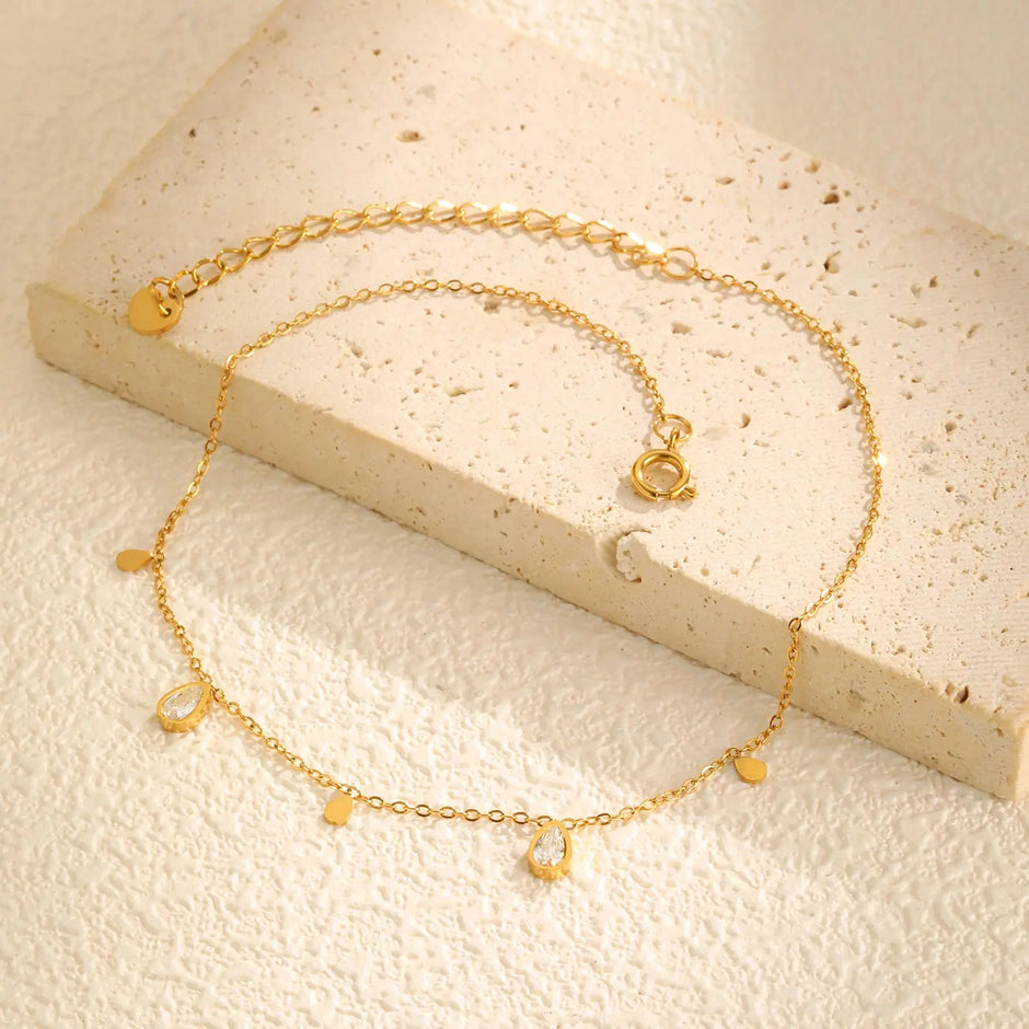 Dainty Drop Anklet