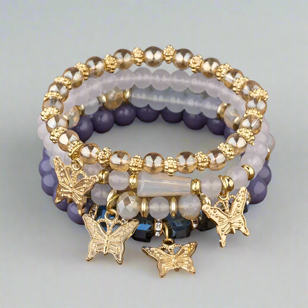 The Butterfly Garden Set | 4 Bracelets | 7 Colors