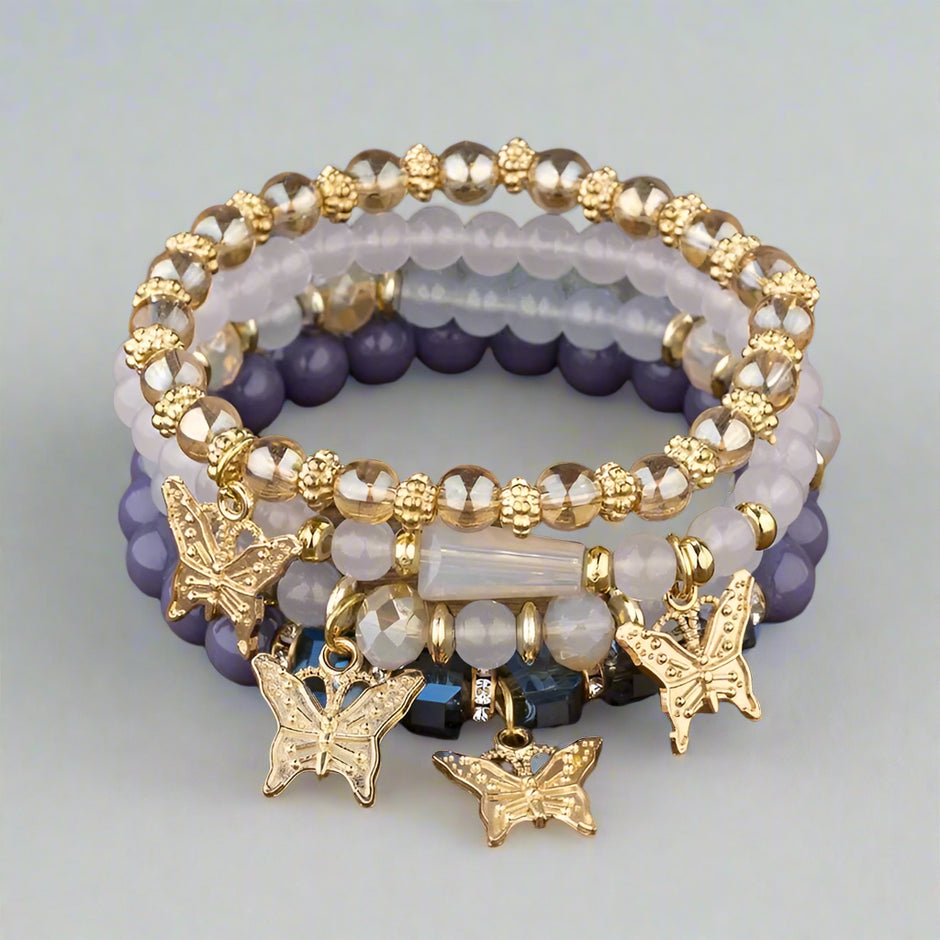 The Butterfly Garden Set | 4 Bracelets | 7 Colors