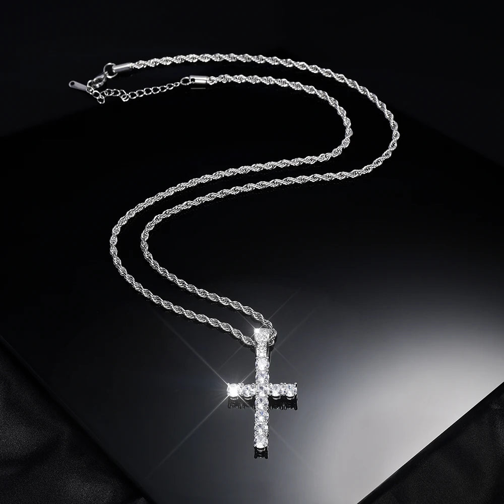 The Divine Drip Cross | Iced Out Pendant