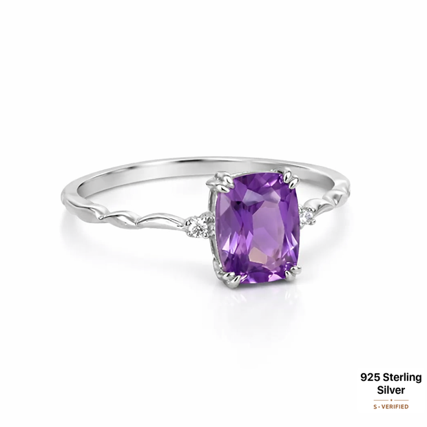 Lavender Amethyst Ring S925 Silver