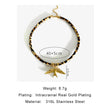 necklace  with gold plating and material details on a white background