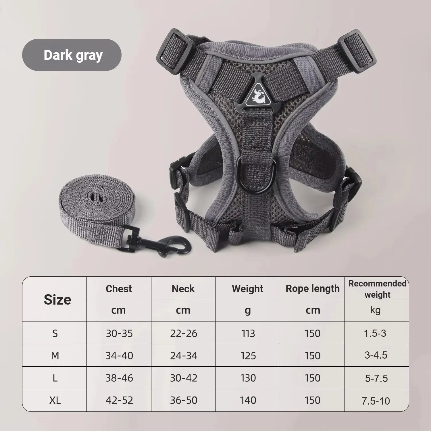 BreezeGuard Mesh Harness & Leash Set