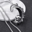 Lunar Skull Pendant | Moon & Skull Necklace