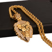 Lion King Pendant | Gold Lion Head Necklace