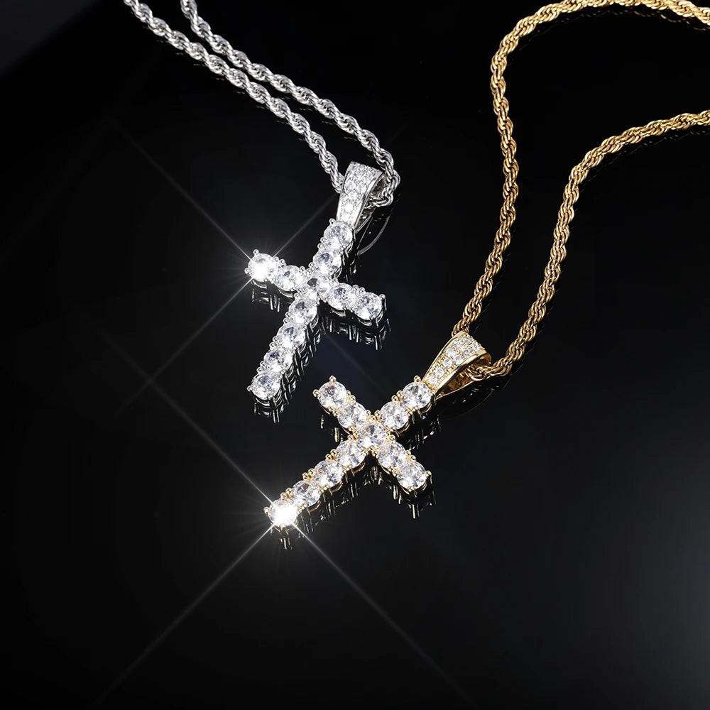 The Divine Drip Cross | Iced Out Pendant