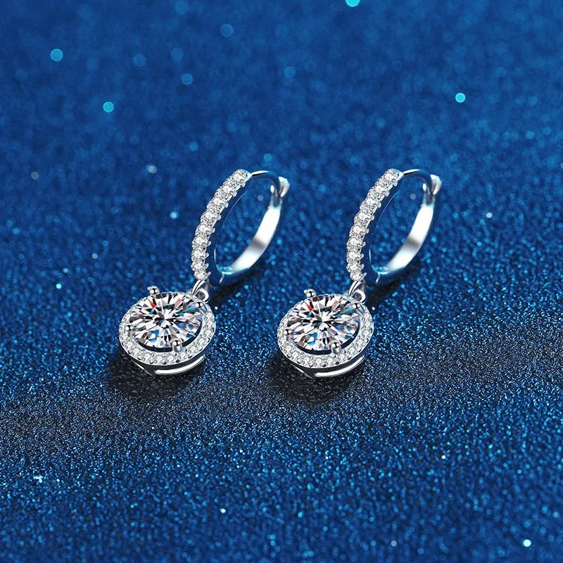 Lustra Moissanite Drop Earrings
