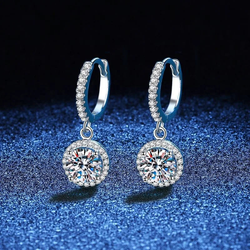 Lustra Moissanite Drop Earrings