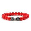 Iron Pulse – Dumbbell Beaded Bracelet