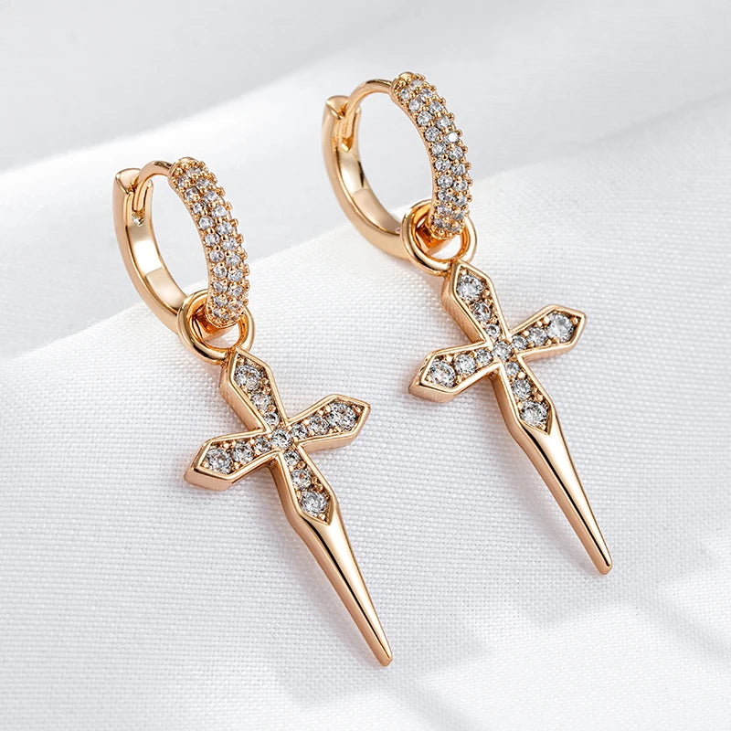 Lumina Cross Drops Earrings