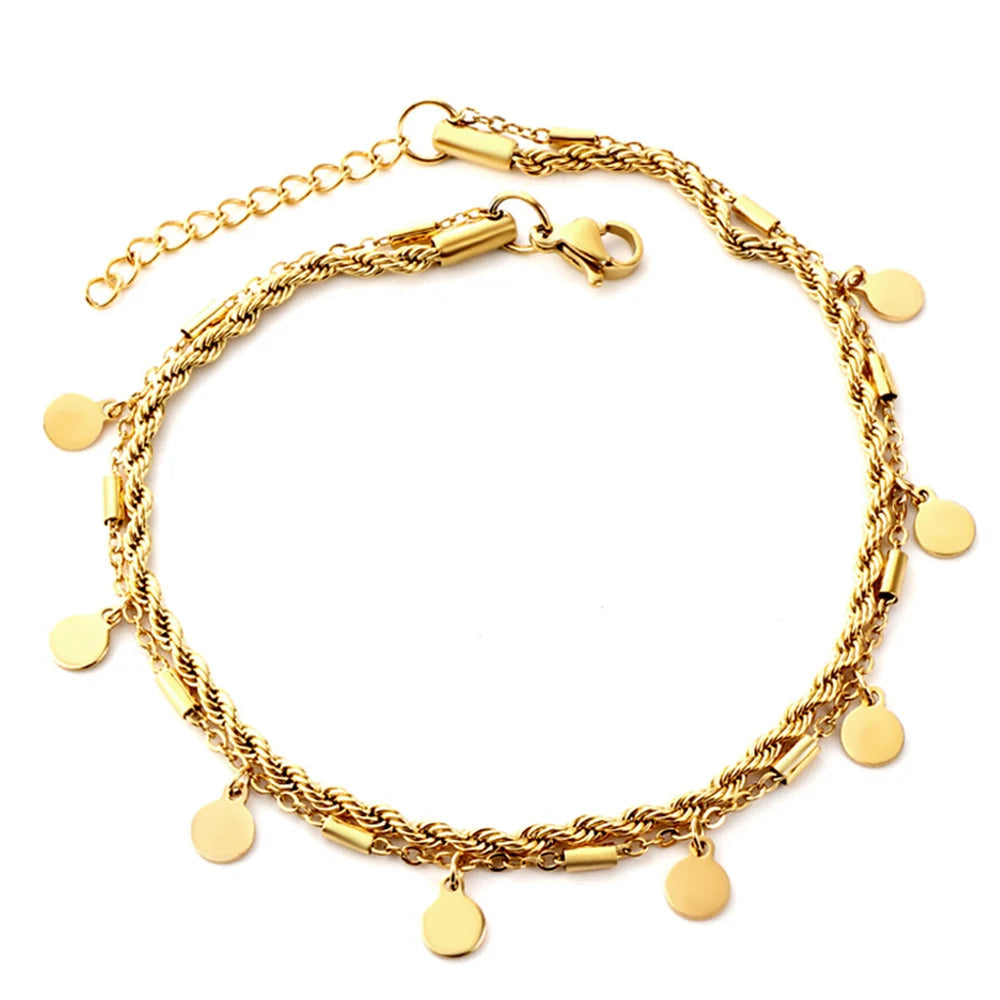 Glimmer Disc Anklet