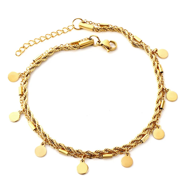 Glimmer Disc Anklet