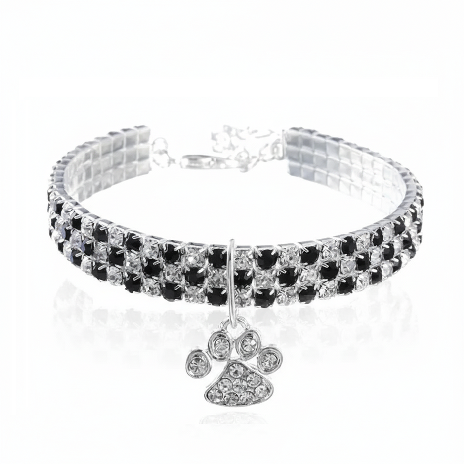 Pawdora Crystal Bone Collar