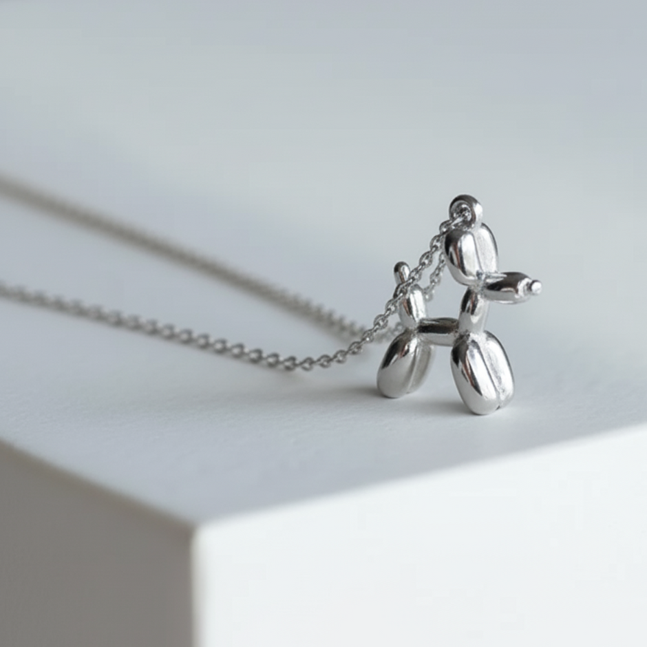 Balloon Dog Pendant Necklace