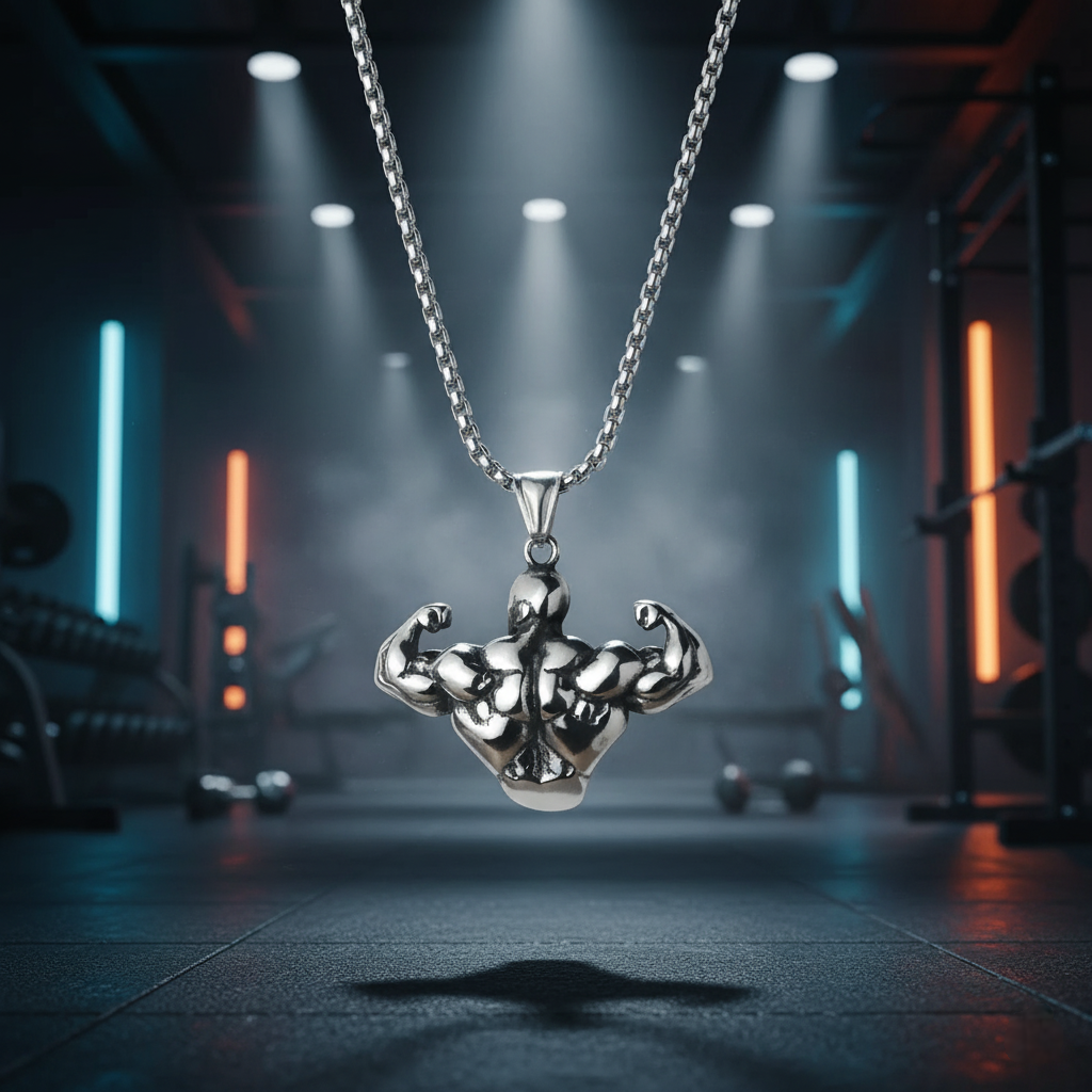 Titan Pendant 💪 | Bodybuilding Muscle Arm Necklace