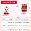 Sizing Chart for Red White Pup Winter Dog Hat - Measure Neck and Head Circumference