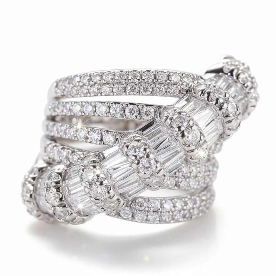 Huitan Luxe Zircon Ring