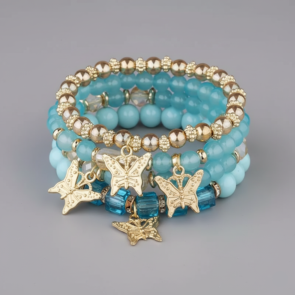 The Butterfly Garden Set | 4 Bracelets | 7 Colors