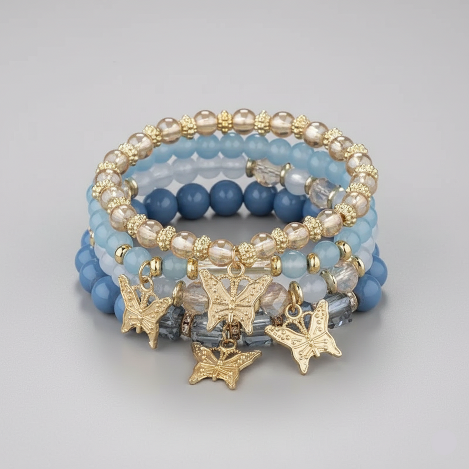 The Butterfly Garden Set | 4 Bracelets | 7 Colors