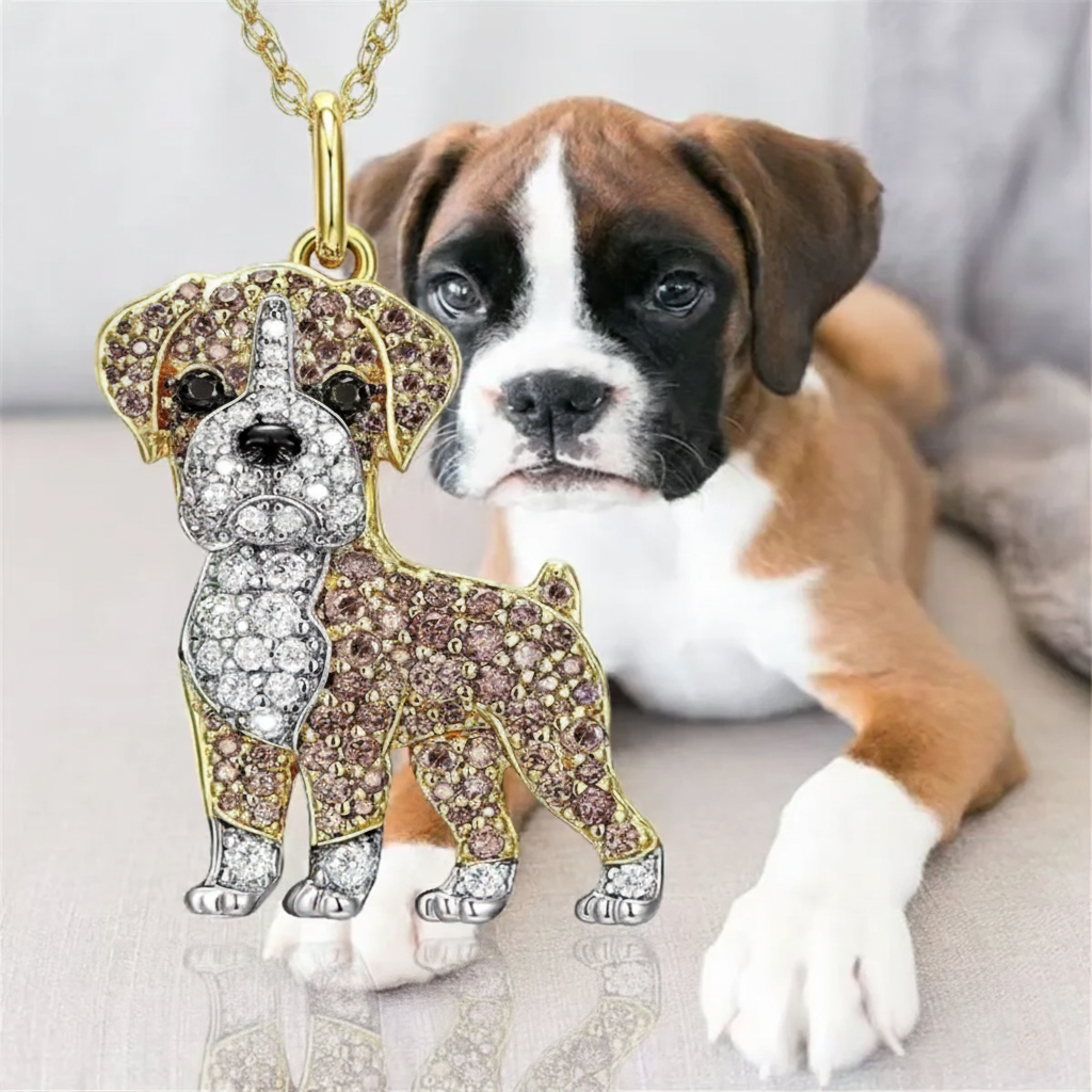 boxer dog necklaces