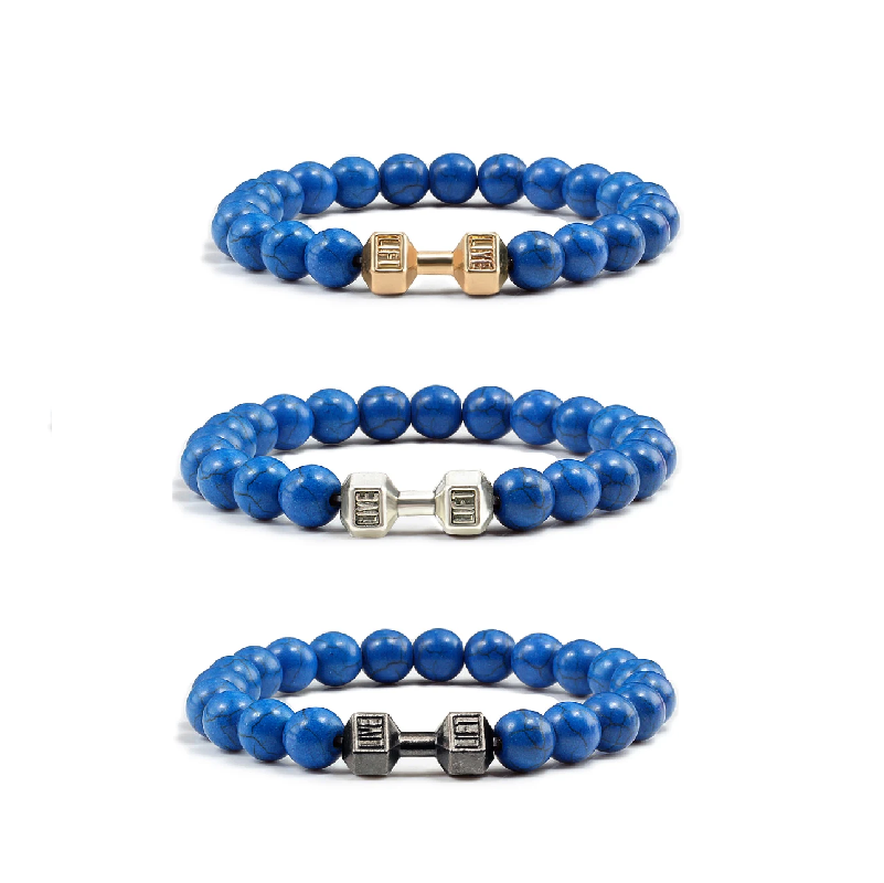 Iron Pulse – Dumbbell Beaded Bracelet