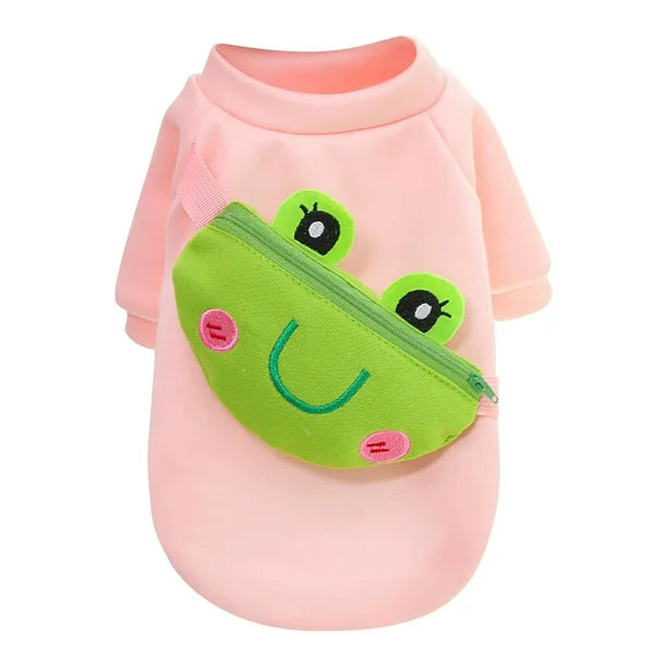 Froggy Fun Pocket Tee – Pink