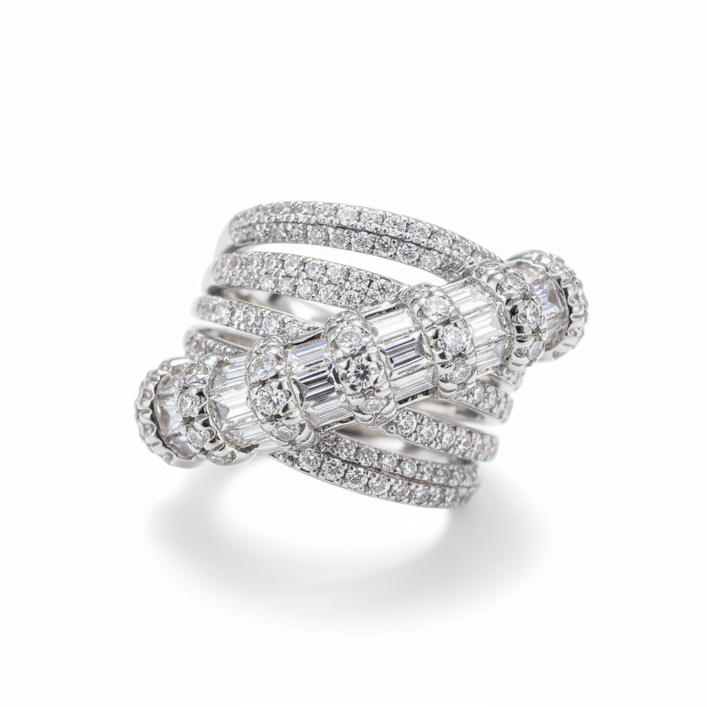 Huitan Luxe Zircon Ring