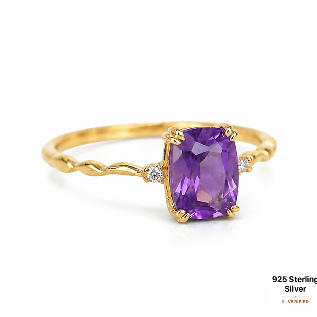 Lavender Amethyst Ring S925 Silver