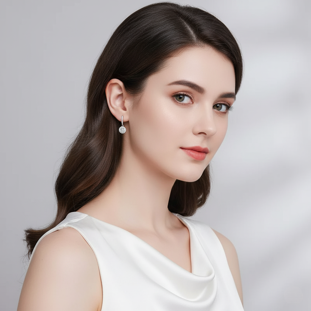 Lustra Moissanite Drop Earrings