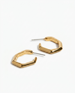 Luxe Hex Hoops