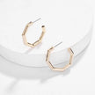 Luxe Hex Hoops