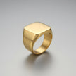 SteelForce Gold Ring for men - 316L stainless steel band

