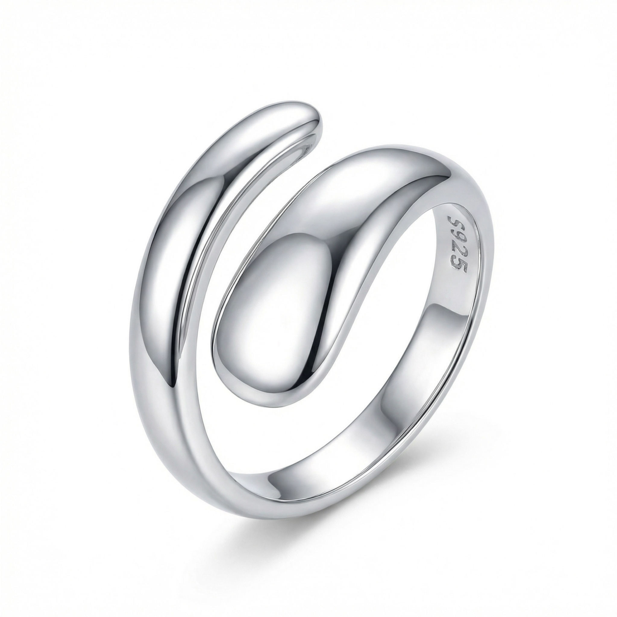 Adjustable S925 Silver | Water Drop Elegance.
This adjustable S925 silver water drop ring features a glossy finish in gold or platinum—the perfect gift for weddings & anniversaries.
