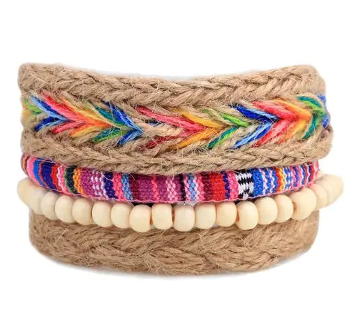 Chic Multilayer Leather and Bead Bracelet